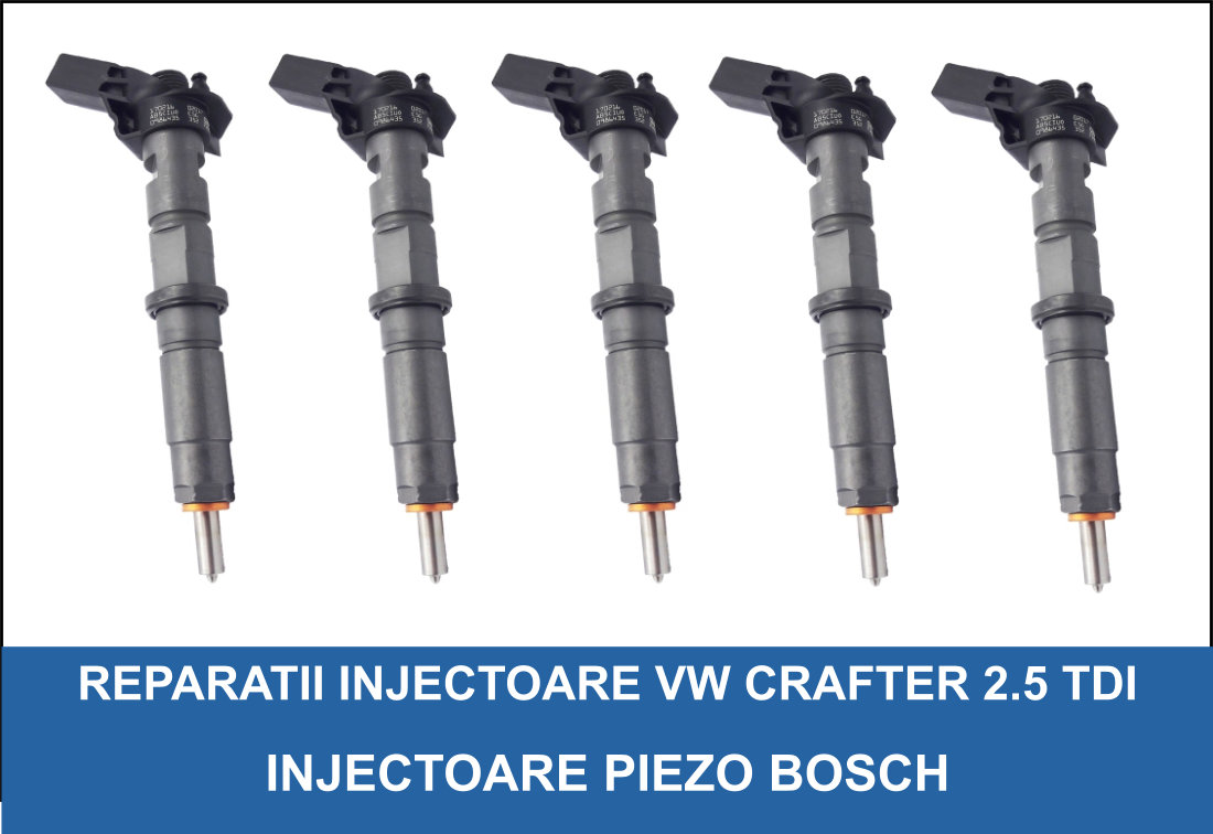 Injector 0445115029 / Injectoare 0445115029 - Vw Crafter 2.5 TDI, Piezo Bosch